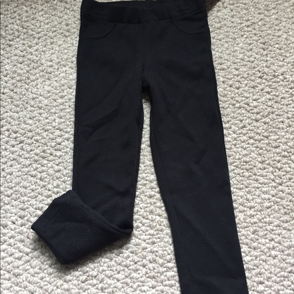 Carters Girls Black Sparkle Jeggings Size 4t Nwt